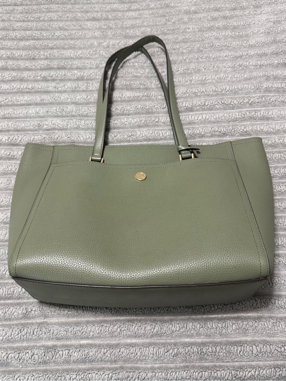 Michael Kors Sage Green Pebbled Leather Tote